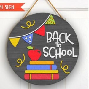 "Back to School" with Books and Apples